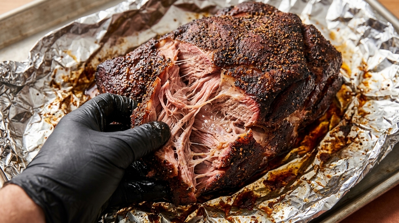 Amerikanisches Pulled Pork aus dem Ofen