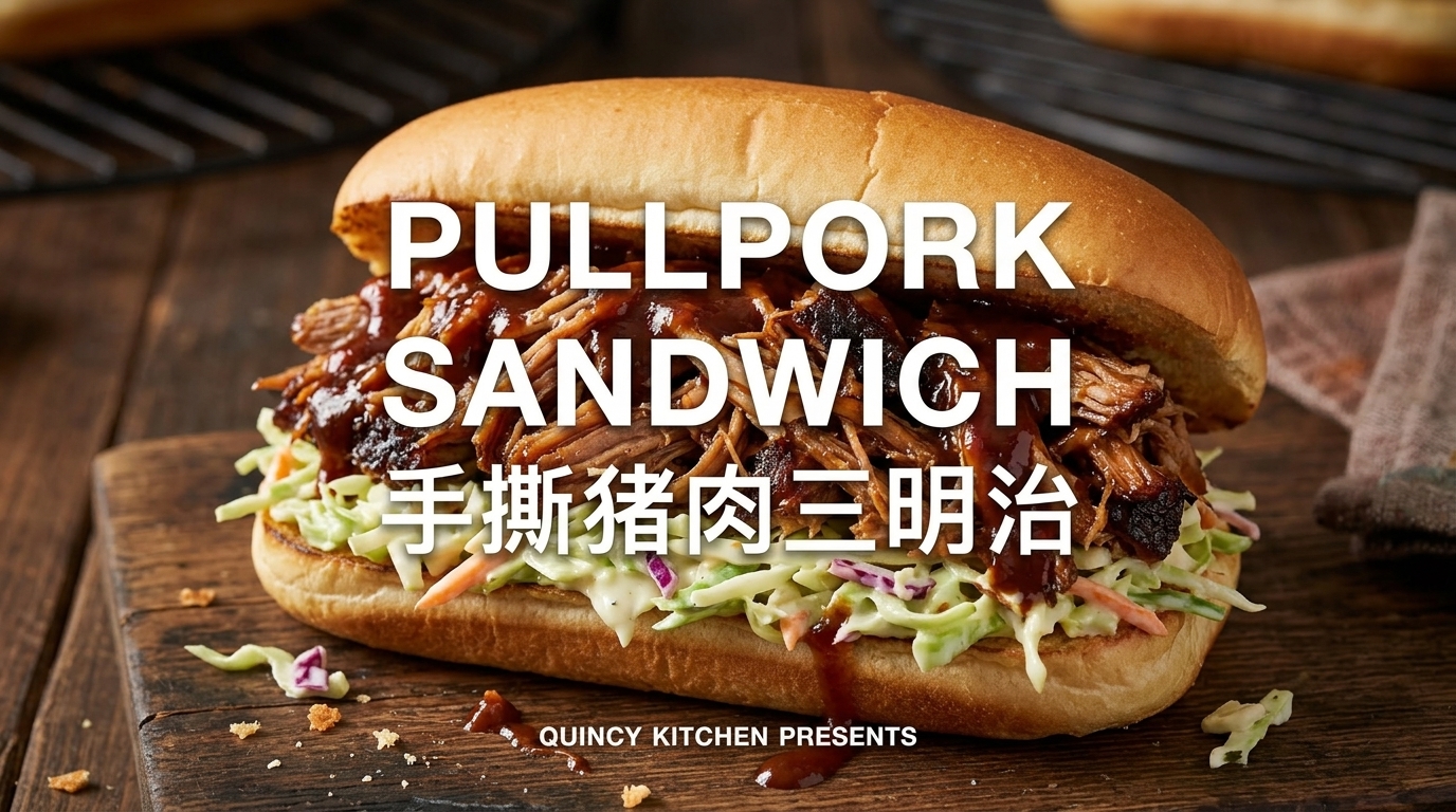Klassisches Pulled Pork Sandwich vom Grill