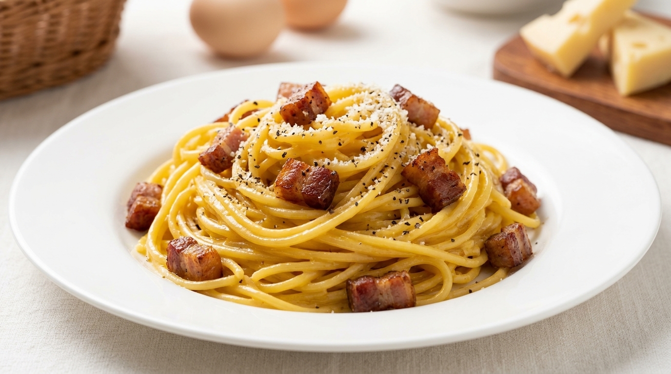 Authentische Spaghetti alla Carbonara (Originalrezept aus Rom)