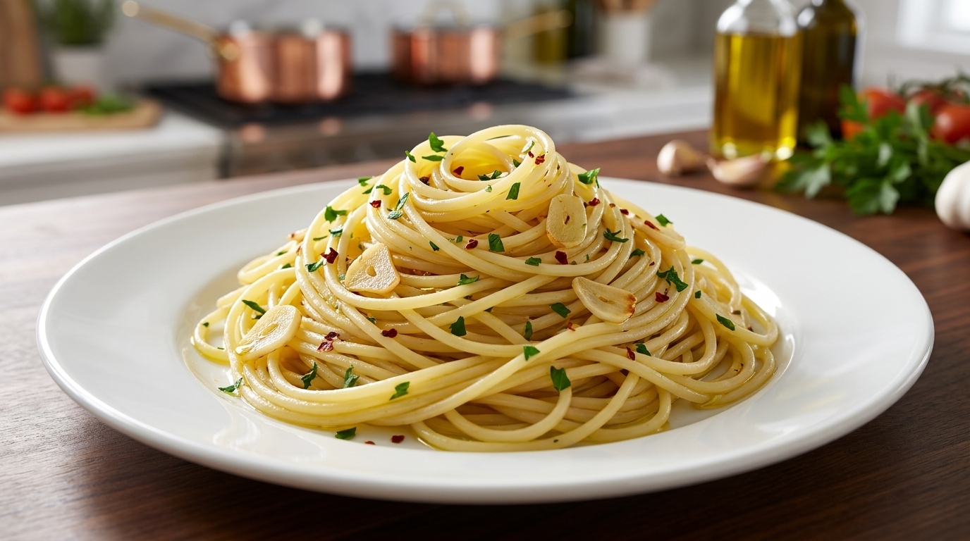 Klassische Spaghetti Aglio e Olio