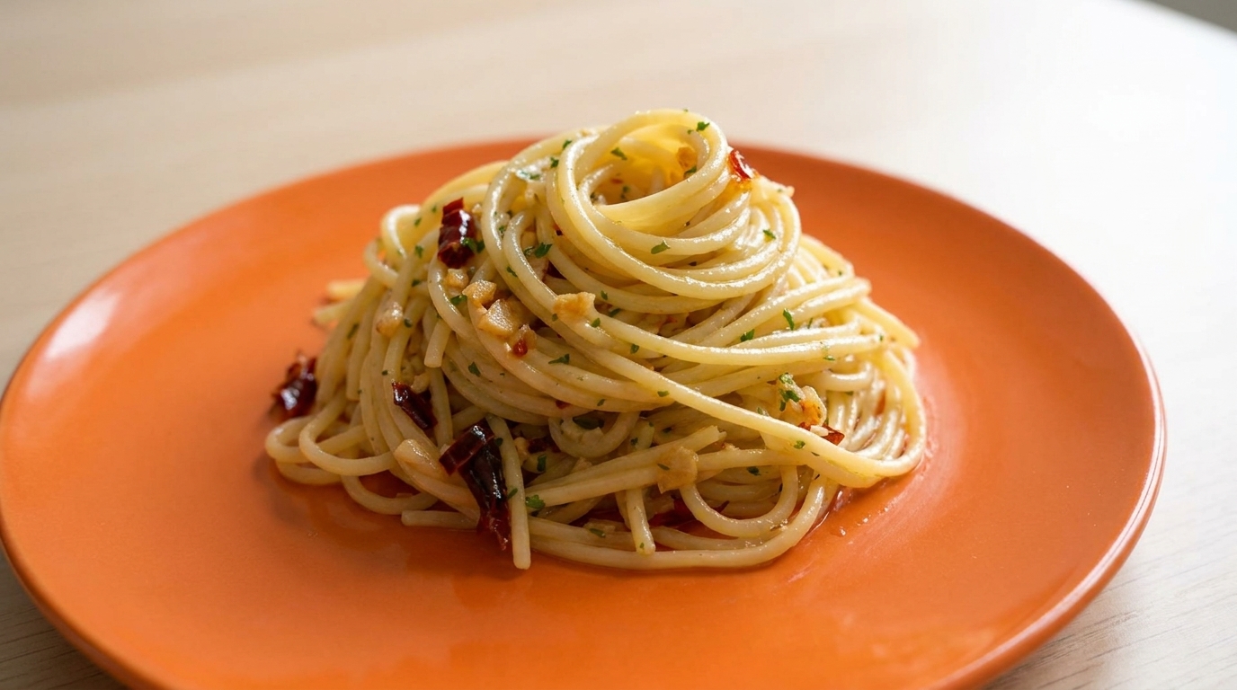 Klassische Spaghetti Aglio, Olio e Peperoncino