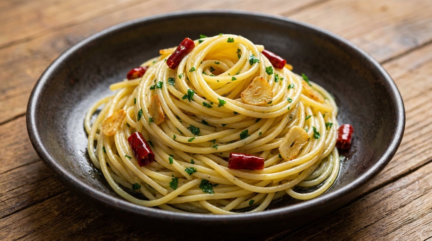 Klassische Spaghetti Aglio e Olio