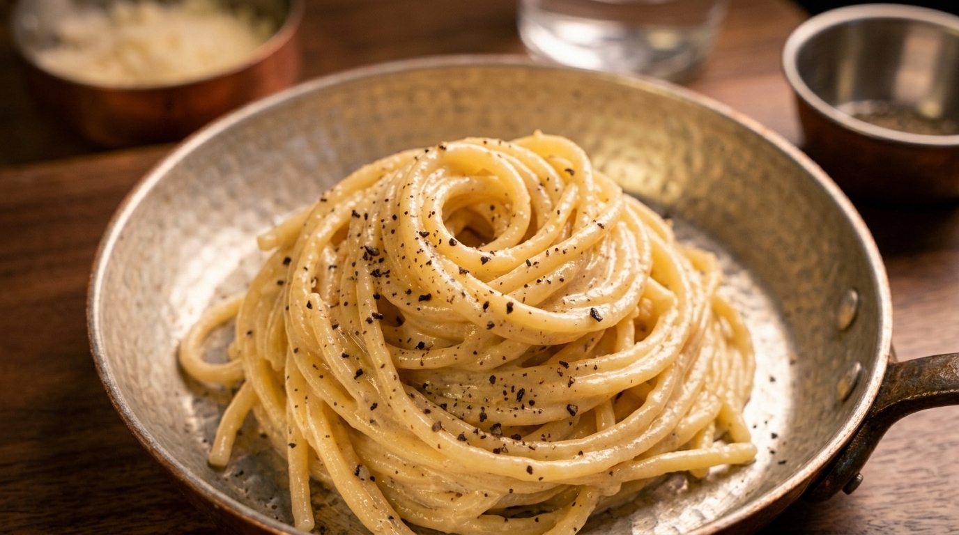 Authentische römische Cacio e Pepe