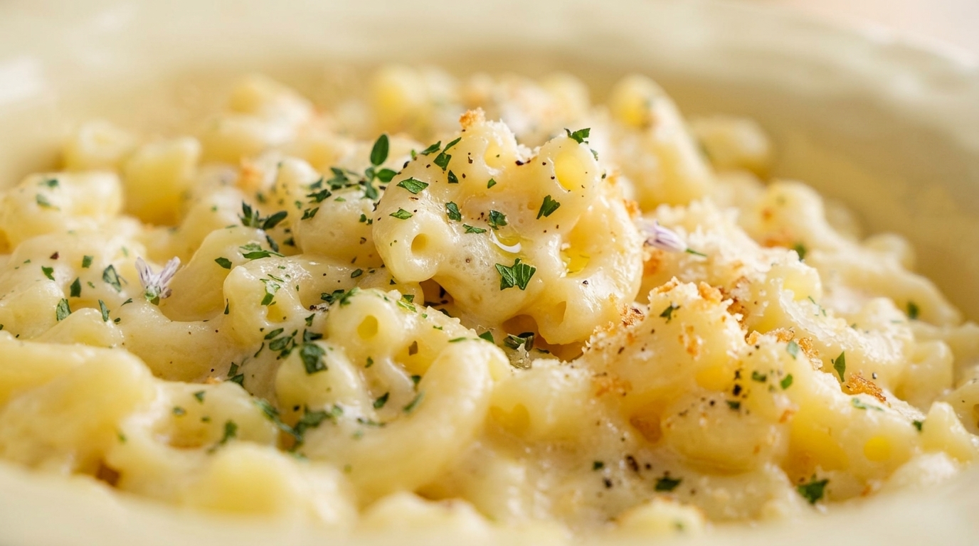 Schnelle cremige Mac and Cheese aus der Pfanne