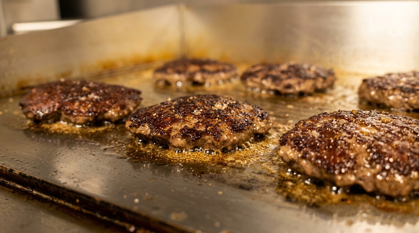 Perfekte Rinder-Burger-Patties aus der Pfanne