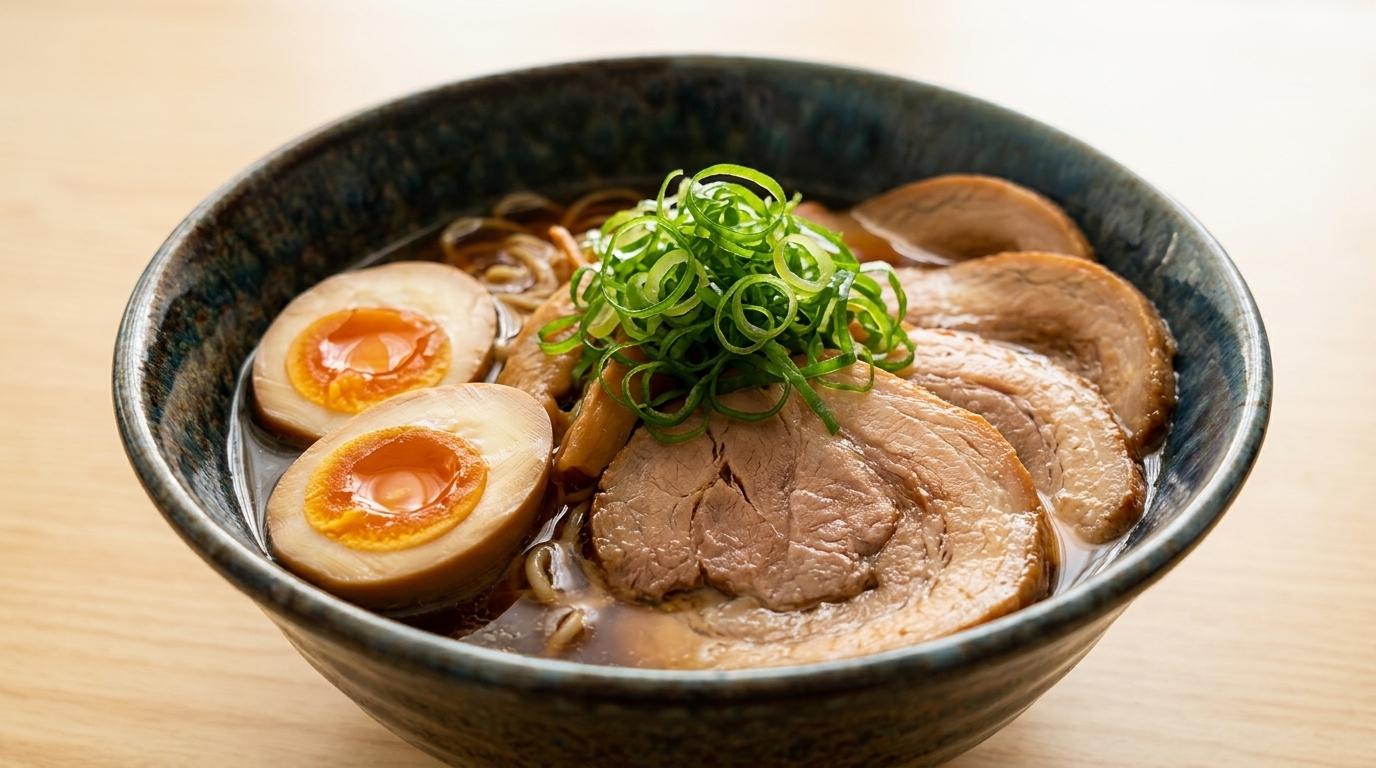 Authentisches Japanisches Shoyu Ramen