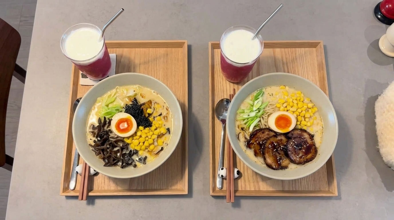 15-Minuten-Ramen nach Tonkotsu-Art & schnelles Yakult-Char-Siu