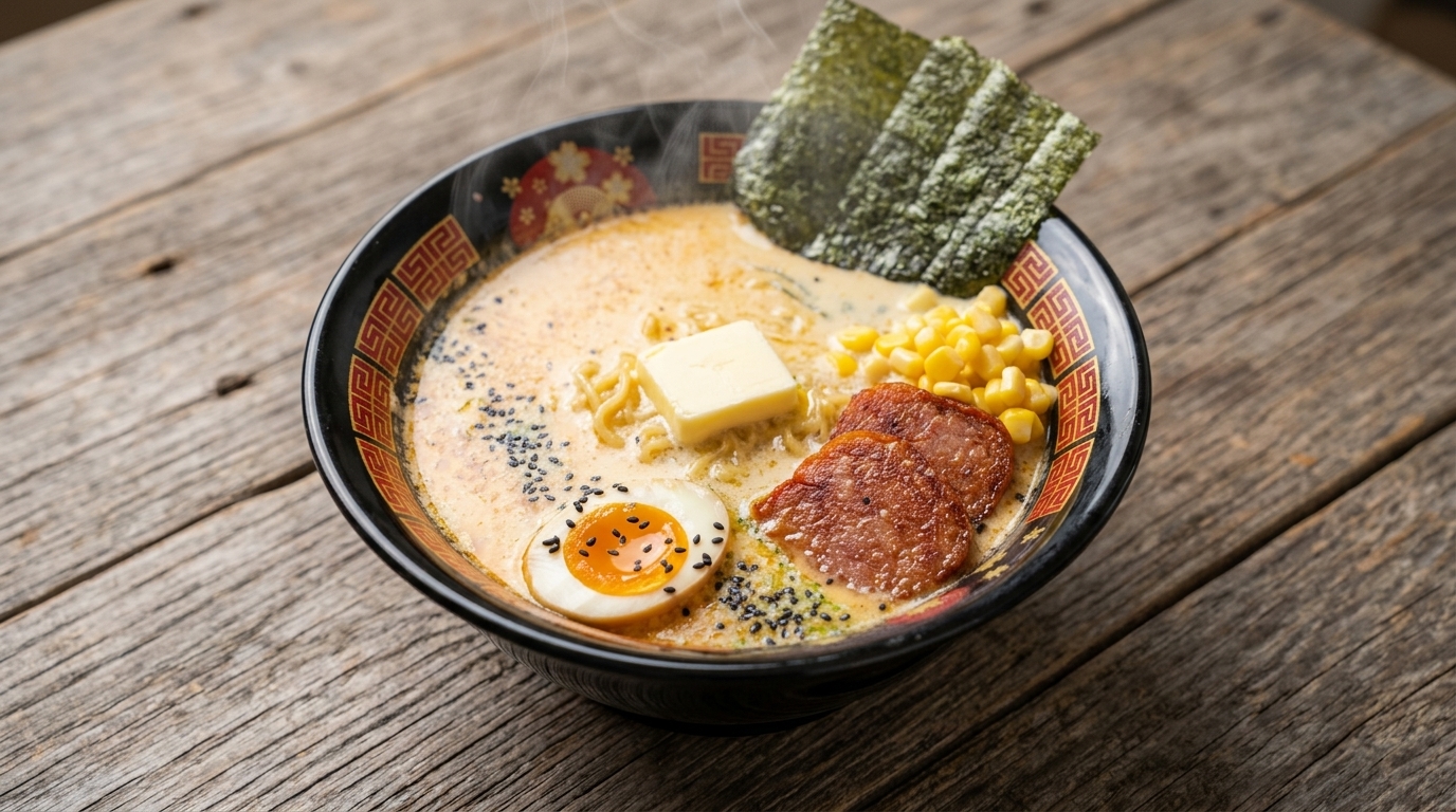 Cremiger Shin Ramen Hack mit Milch und Miso