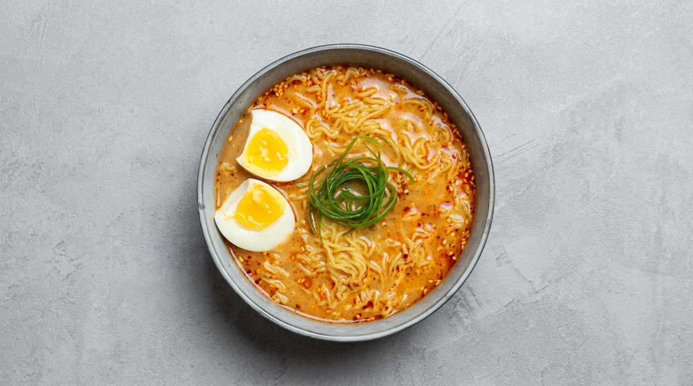Schnelle hausgemachte Spicy Miso Ramen