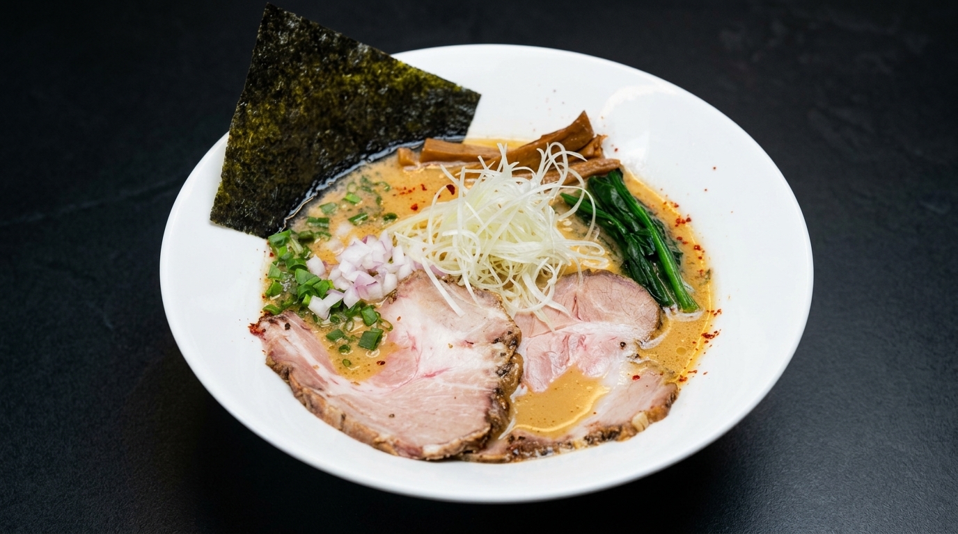 Herzhafte Miso Tonkotsu Ramen (Crayon Shin-chan Style)