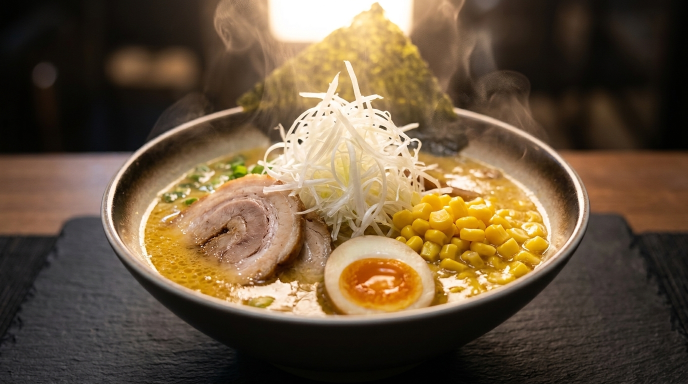 Authentische japanische Miso-Ramen mit hausgemachtem Chashu