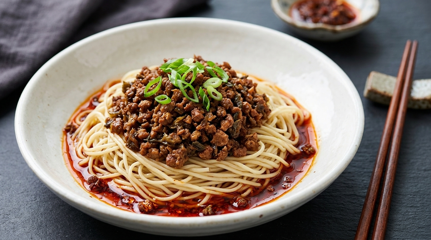 Authentische Sichuan Dandan-Nudeln (Dandanmian)