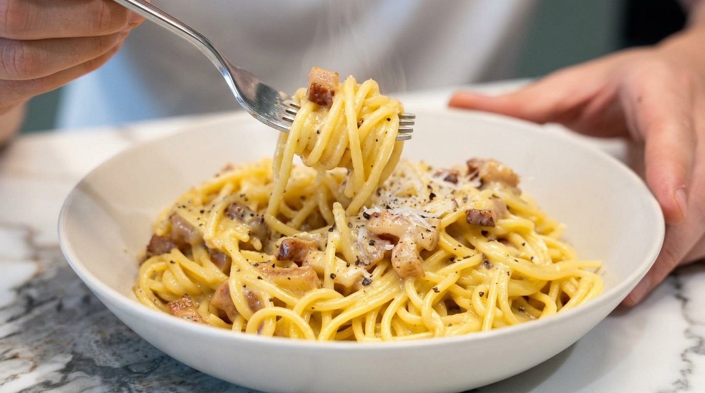 Authentische Spaghetti Carbonara: Das Originalrezept aus Rom