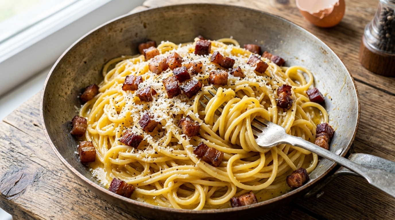 Original römische Spaghetti Carbonara