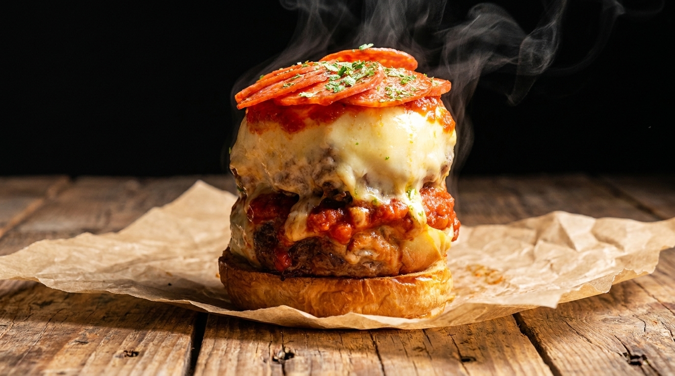 Der ultimative Double Patty Pizza Burger