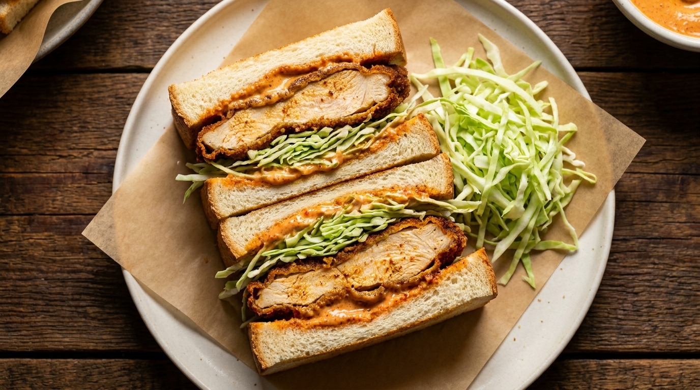 Fried Chicken Sandwich mit nordafrikanischen Gewürzen