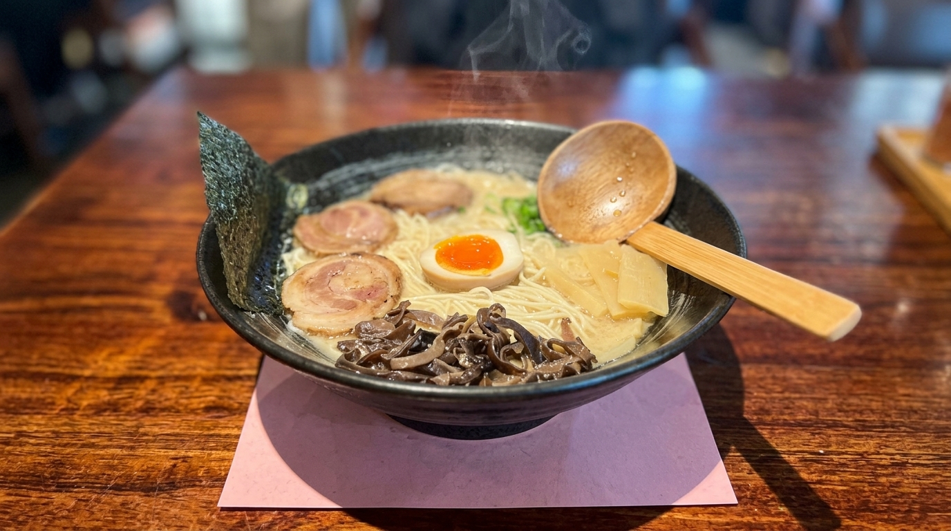 Authentische Hakata Tonkotsu Ramen Brühe