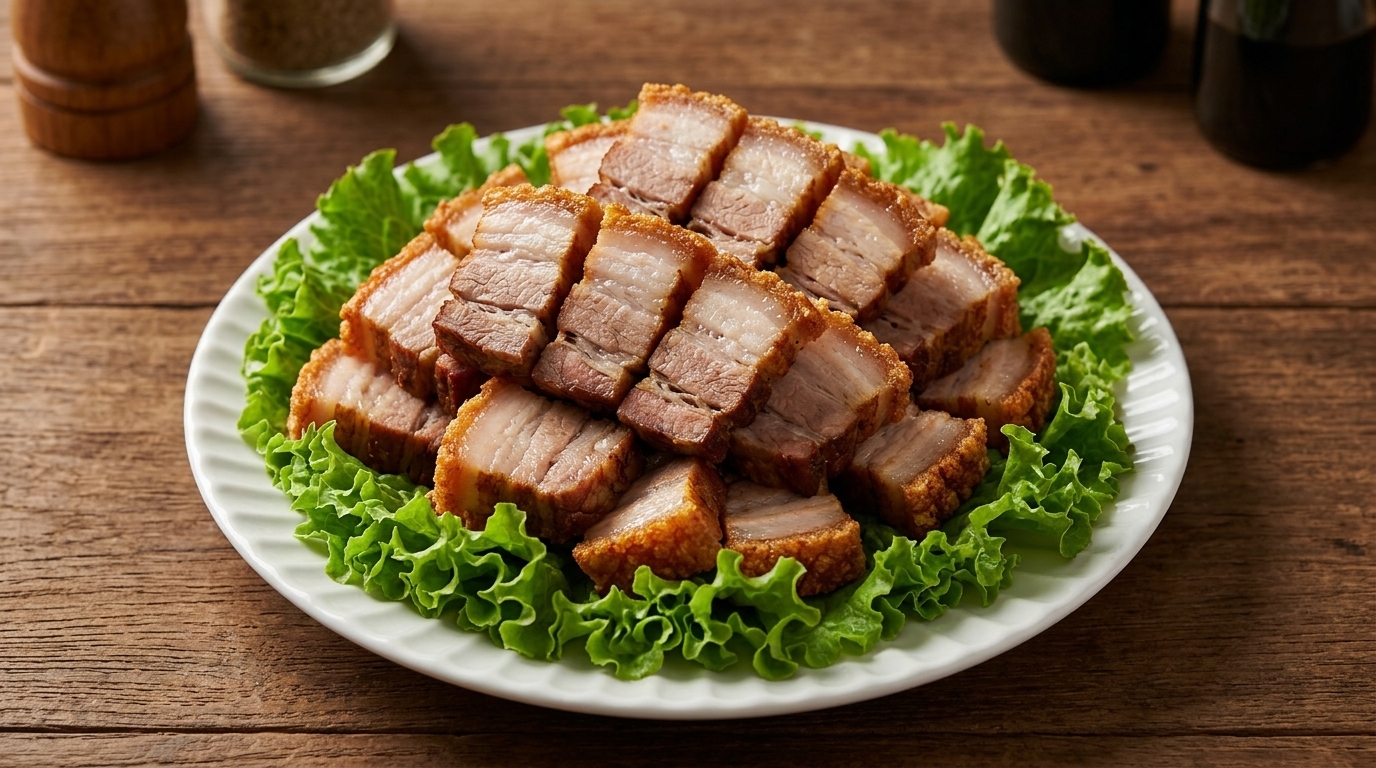 Knuspriger Schweinebauch aus der Pfanne