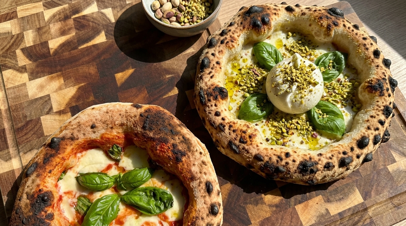 Hausgemachte neapolitanische Sauerteig-Pizza
