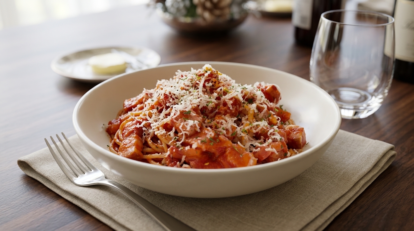 Authentische Spaghetti all'Amatriciana