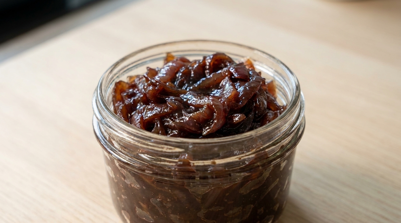 Herzhafte Rotwein-Zwiebelmarmelade