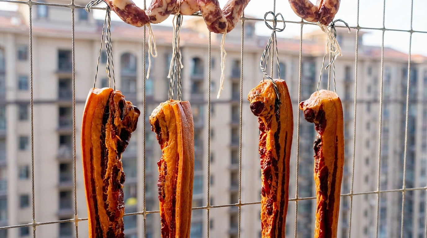 Traditioneller Sojasaucen-gepökelter Schweinebauch (Jiangyou Rou)