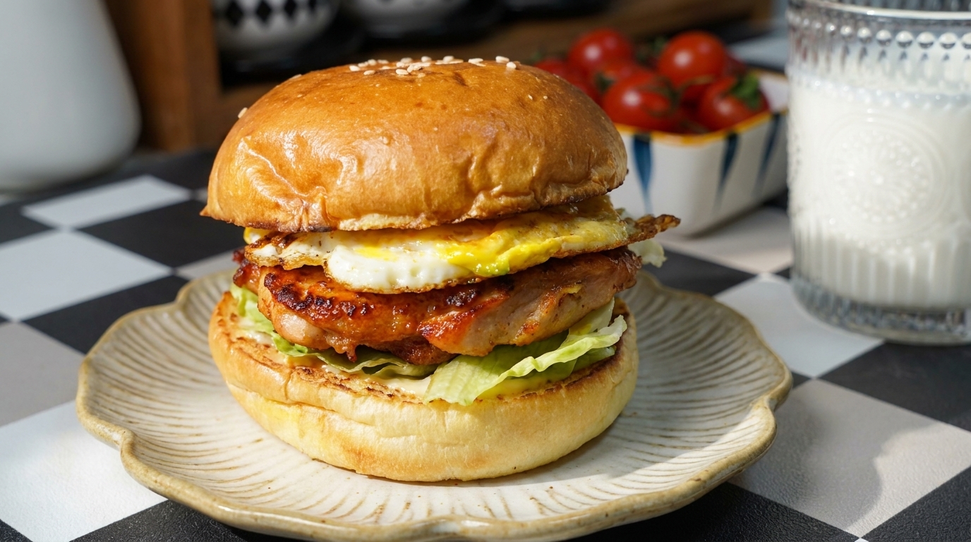 Hausgemachter Orleans-Style Chicken Burger