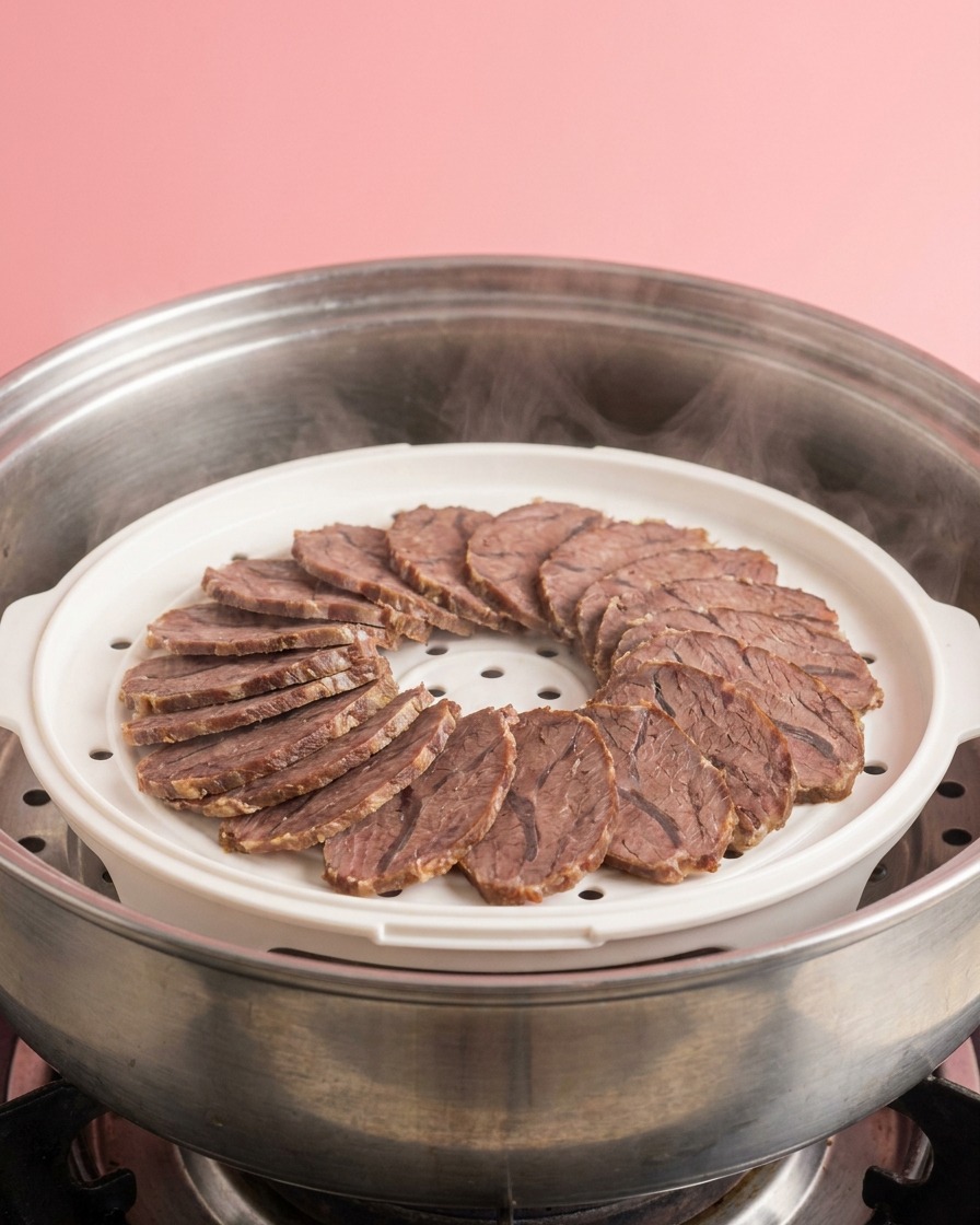 Klares Speiseöl wird in einen heißen, leeren schwarzen Wok gegossen.