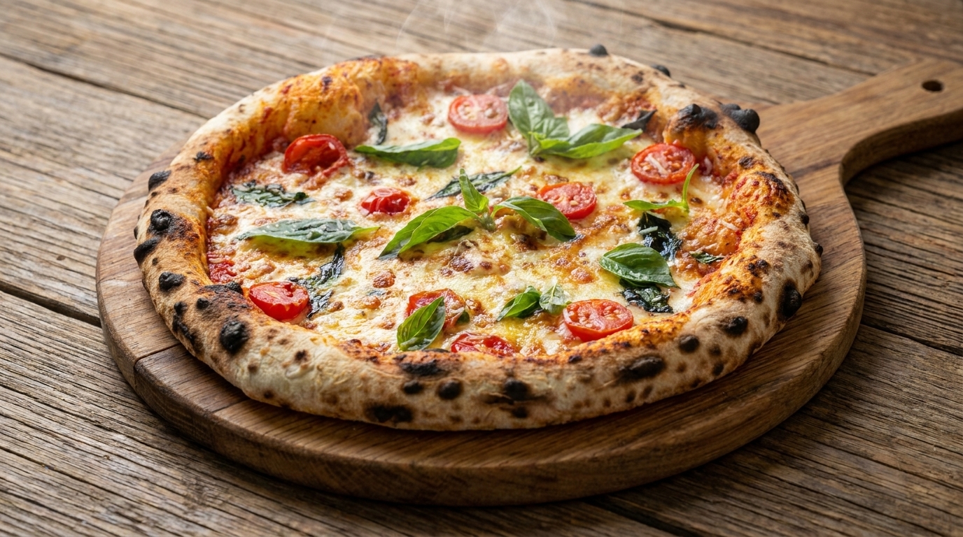 Klassische Margherita Pizza