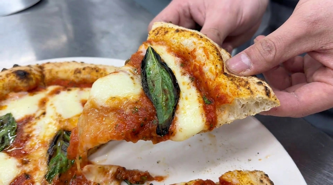 Authentische neapolitanische Pizza Margherita