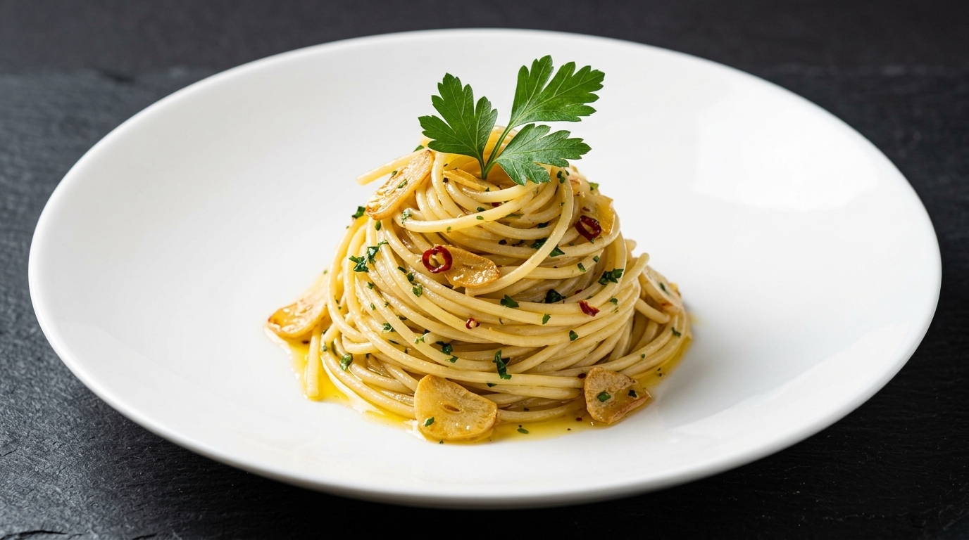 Authentische Spaghetti Aglio e Olio mit Chili