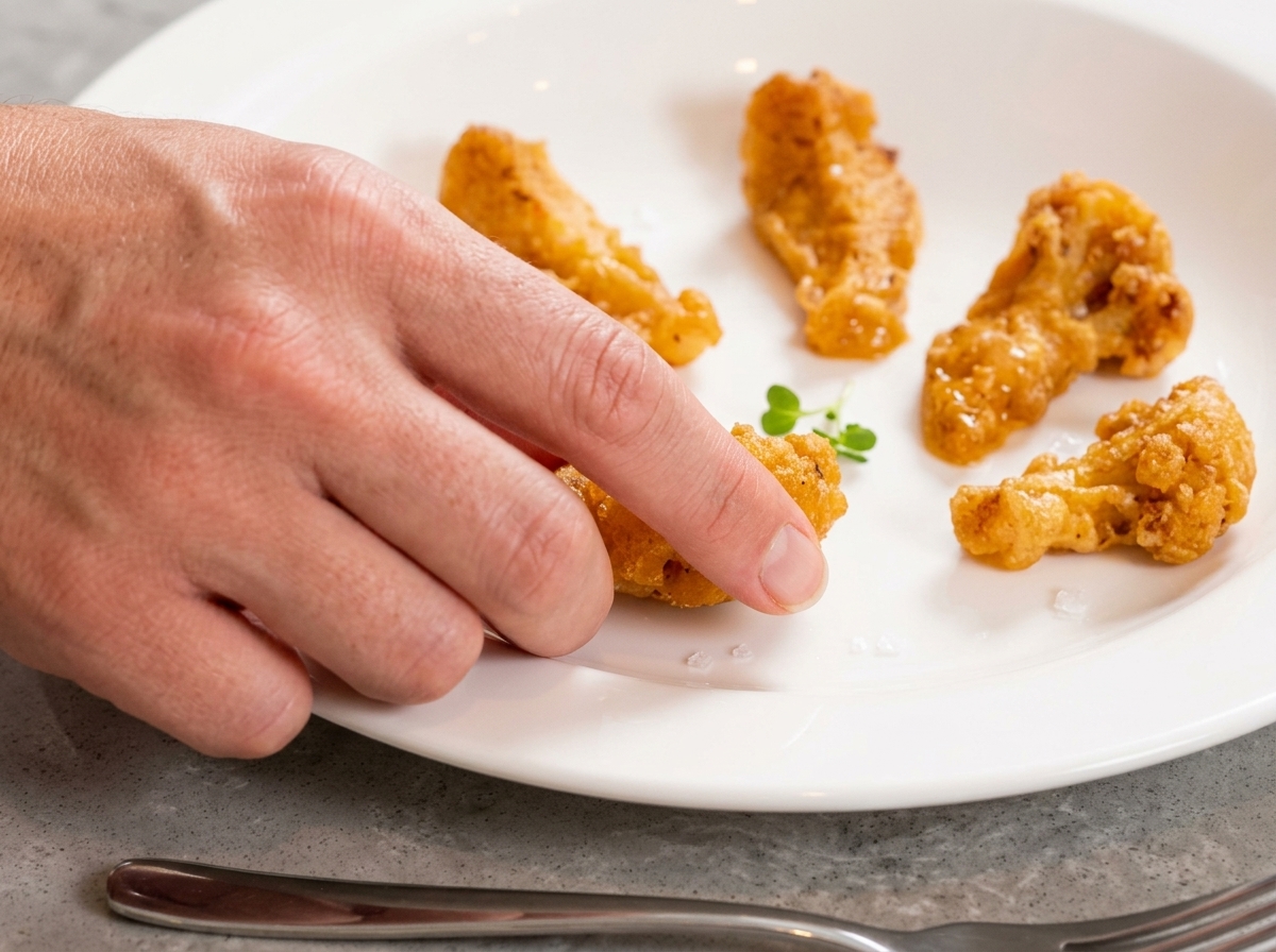 Frisches orangefarbenes Seeigelfleisch wird sorgfältig auf einem Bett aus gewürztem Reis und Seetang angerichtet.