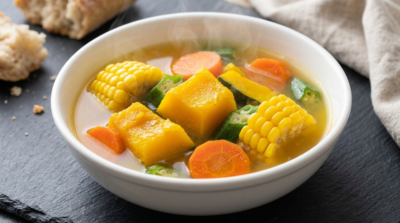 Herzhafte Gemüse-Kürbis-Suppe