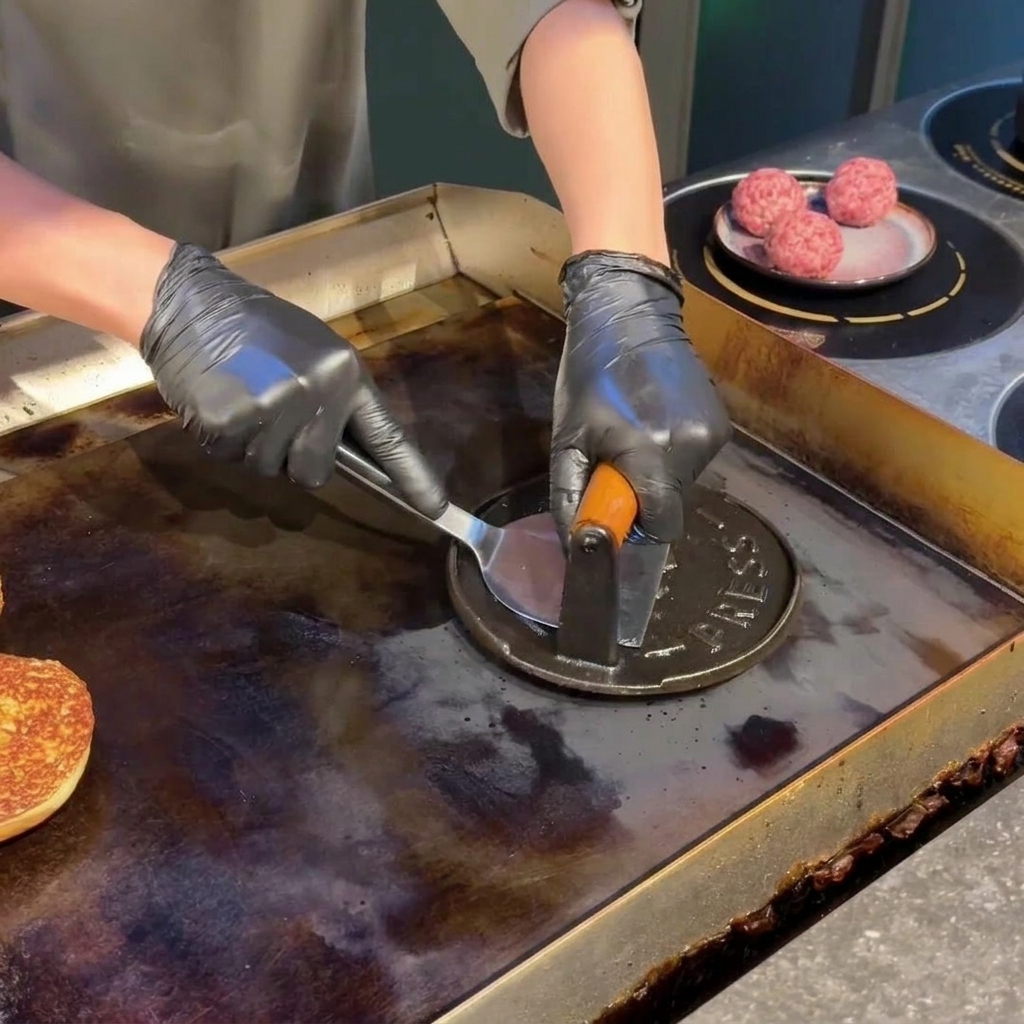 Frisch zubereitete Salsa mit gewürfelten Tomaten, Zwiebeln und Koriander wird in einer Metallschüssel vermengt.