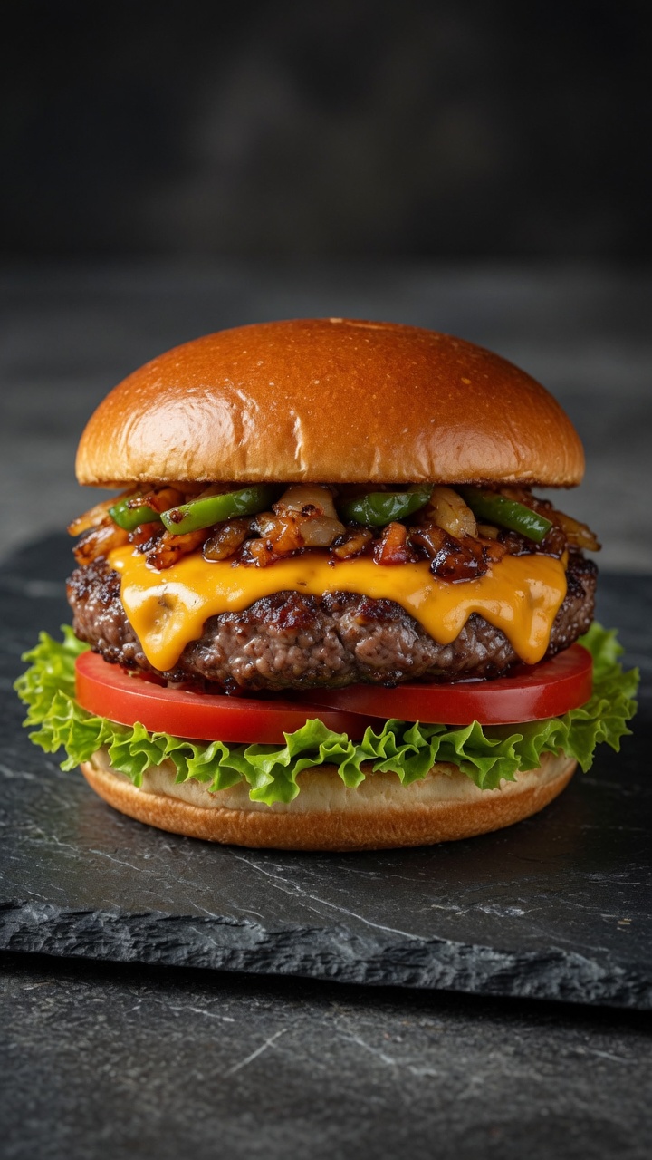 Mexican Chili Cheese Burger