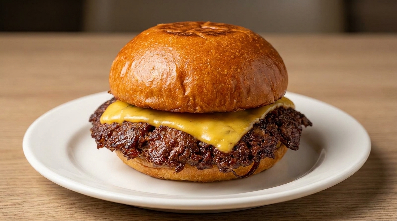 Klassischer Wagyu-Smash-Burger