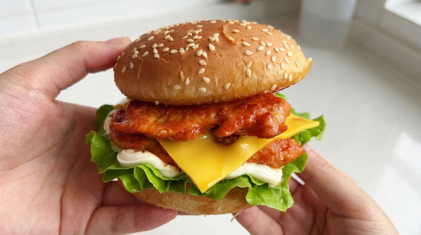 Hausgemachter Orleans-Chicken-Burger
