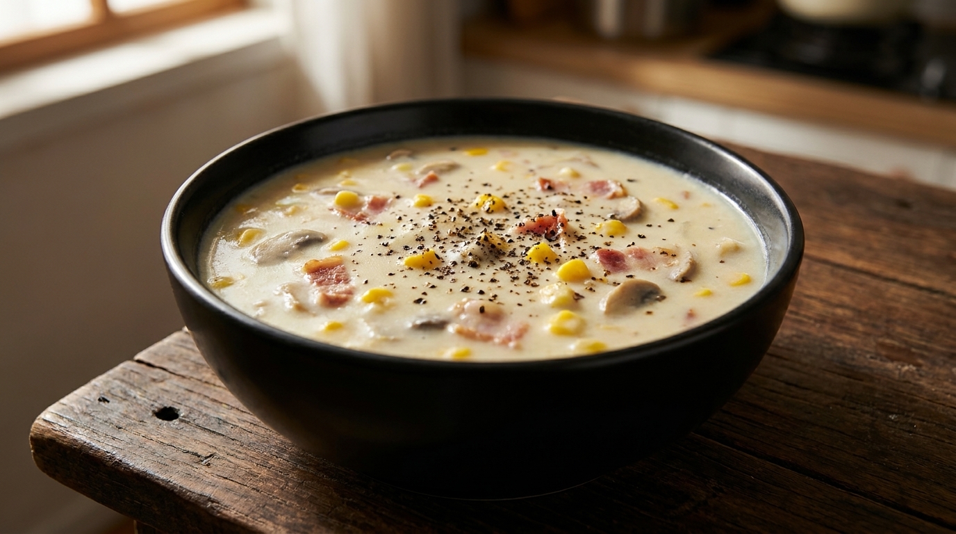 Cremige Muschel-Mais-Chowder