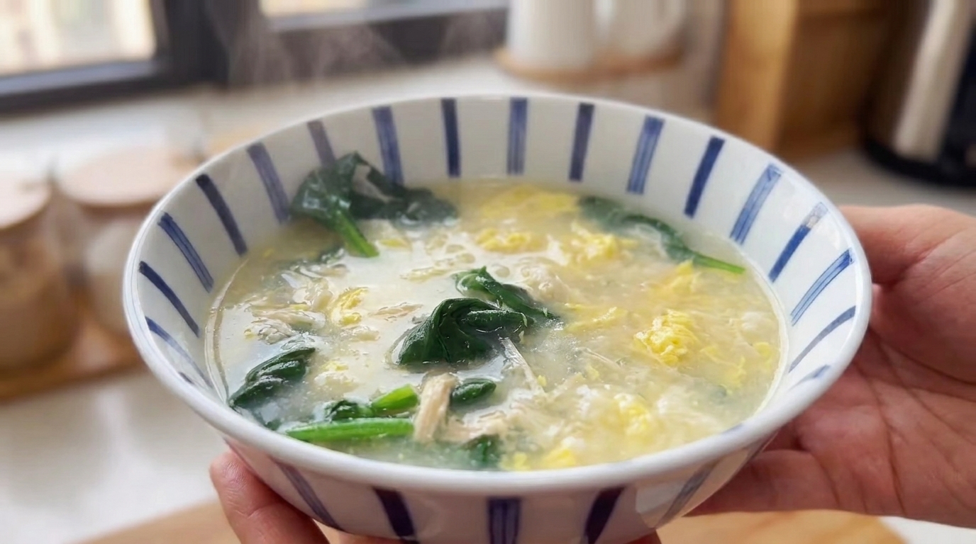 Wärmende Hühnersuppe mit Mehlklößchen (Mian Geda Tang)