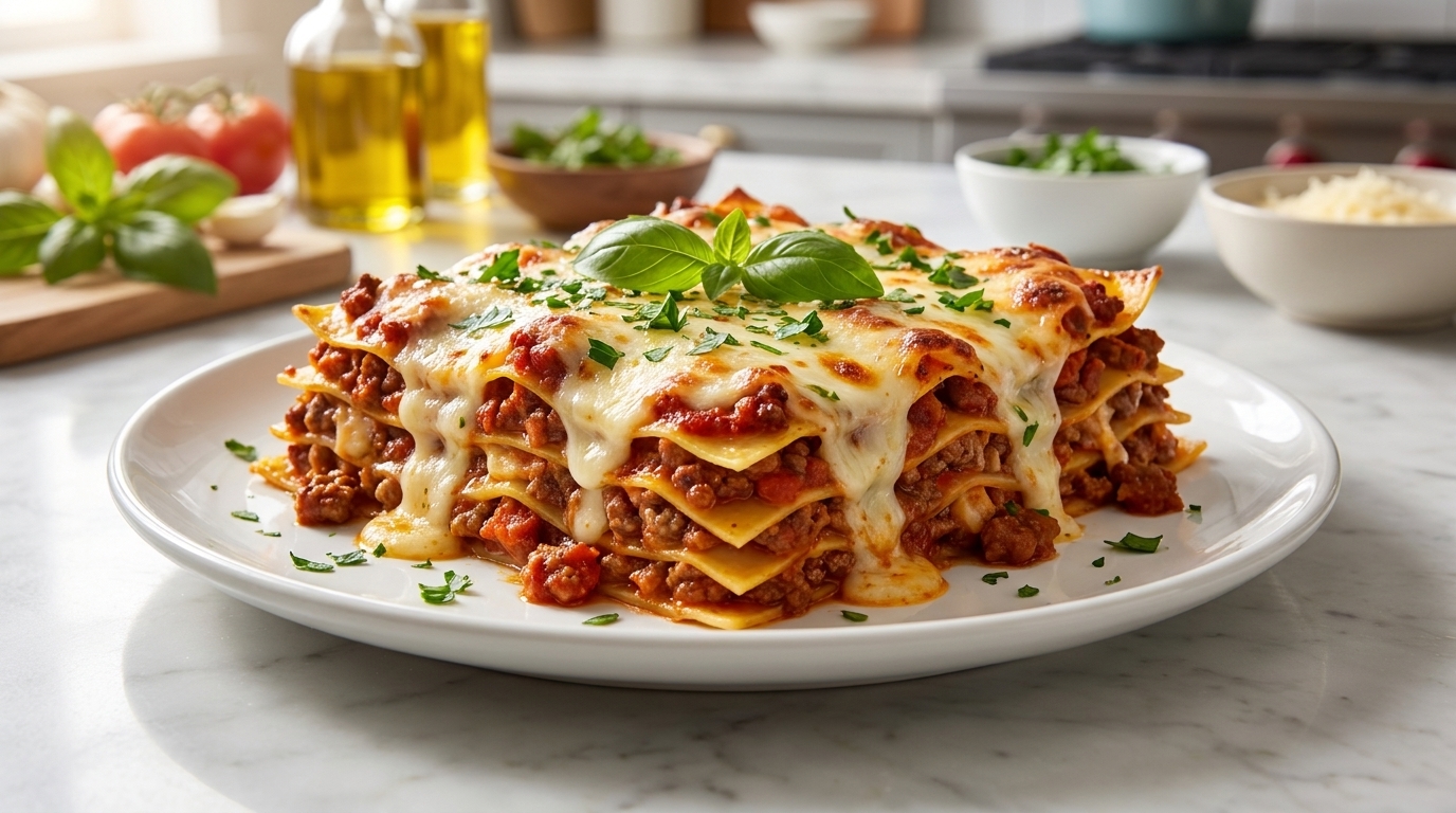 Klassische italienische Lasagne al Forno