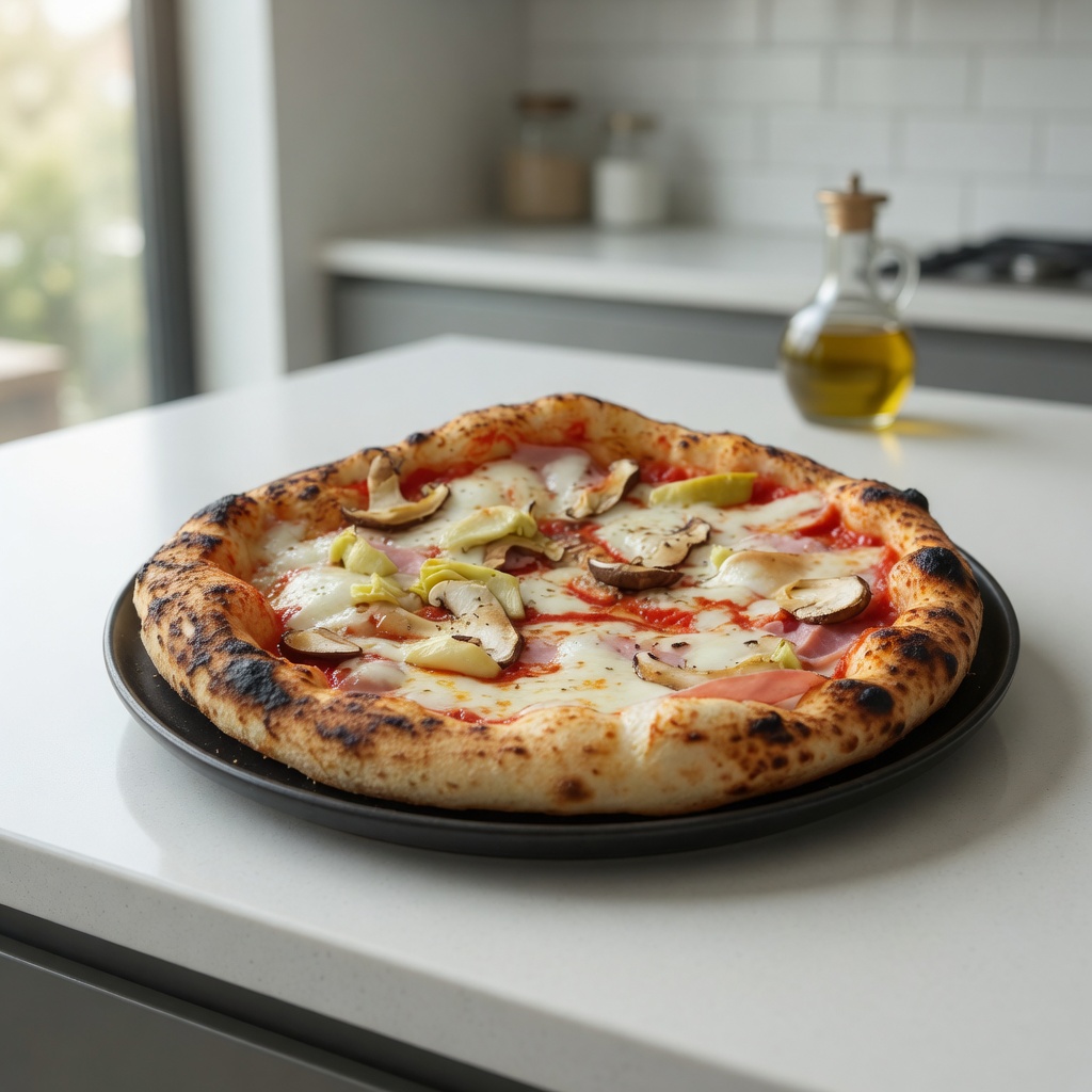 Klassische italienische Pizza Capricciosa