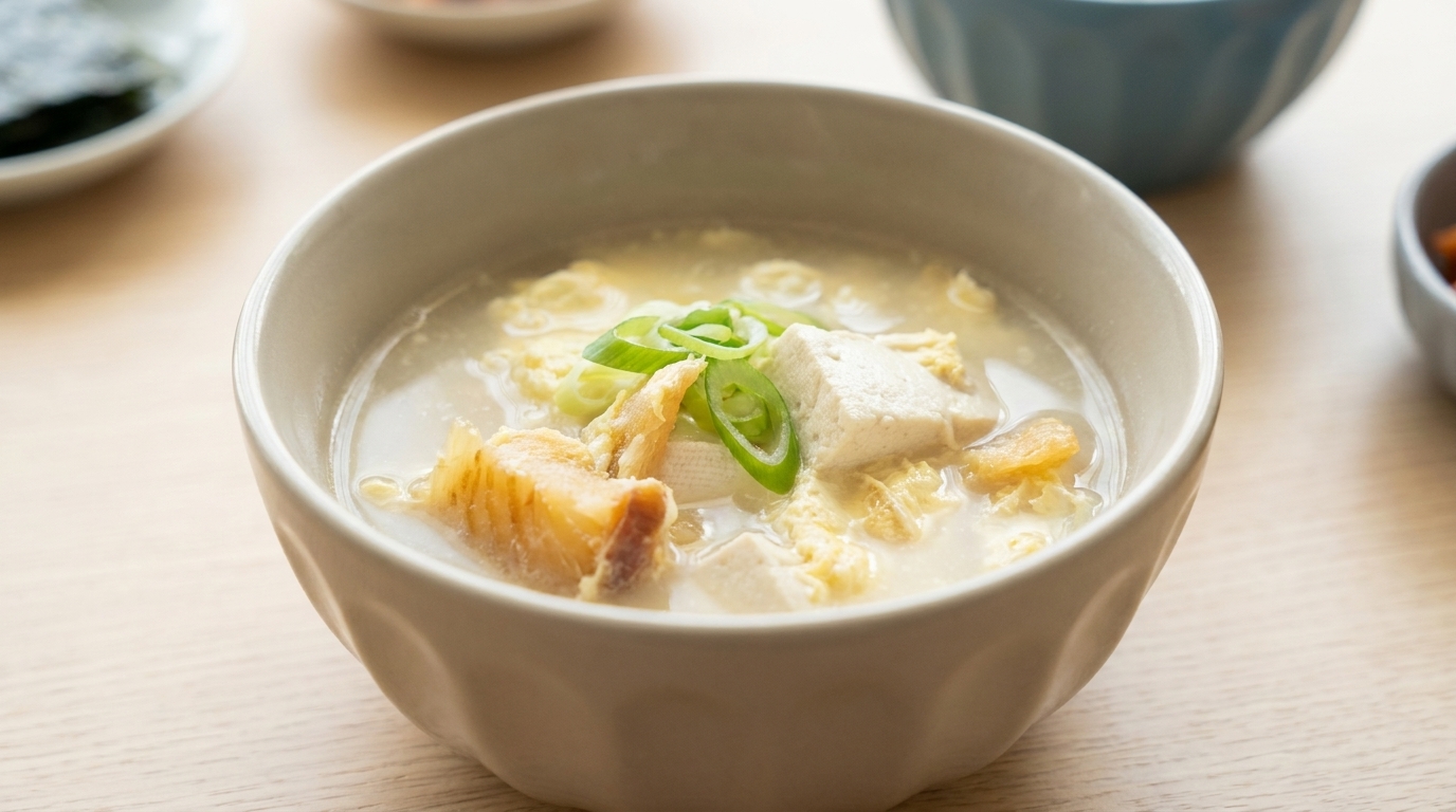 Koreanische getrocknete Pollack-Suppe (Bugeo-guk)