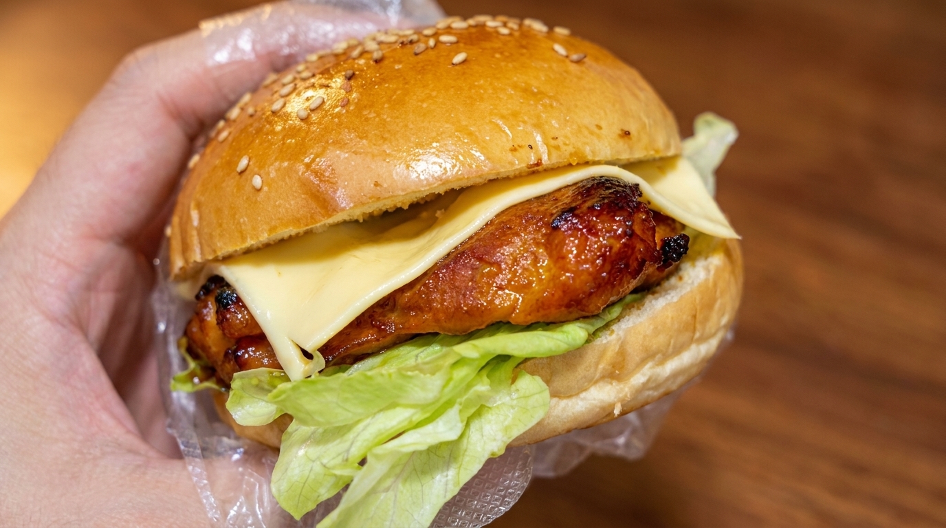 Hausgemachter Teriyaki-Hähnchenburger