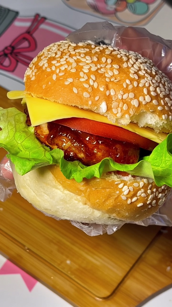 Hausgemachte Teriyaki-Hähnchen-Burger