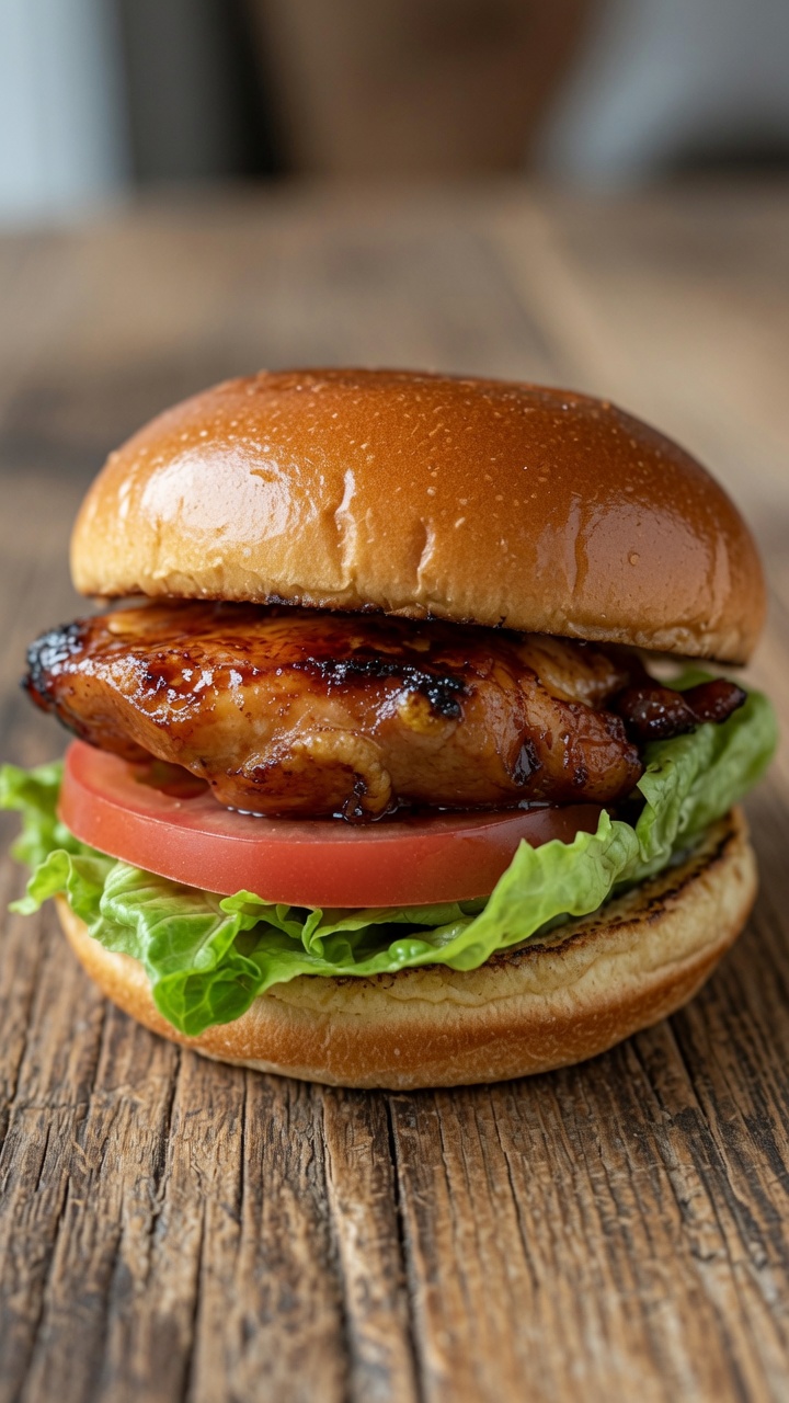 Hausgemachter Teriyaki Chicken Burger