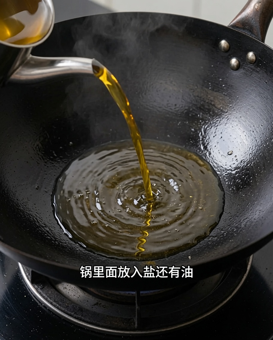 Spaghetti-Nudeln werden in einen Topf mit kochendem Wasser gegeben, dem Öl hinzugefügt wurde.