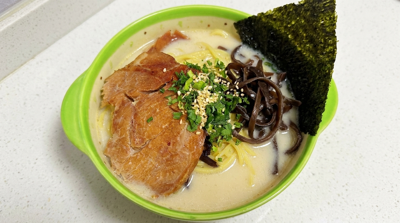 Reichhaltiges und cremiges Tonkotsu Chashu Ramen