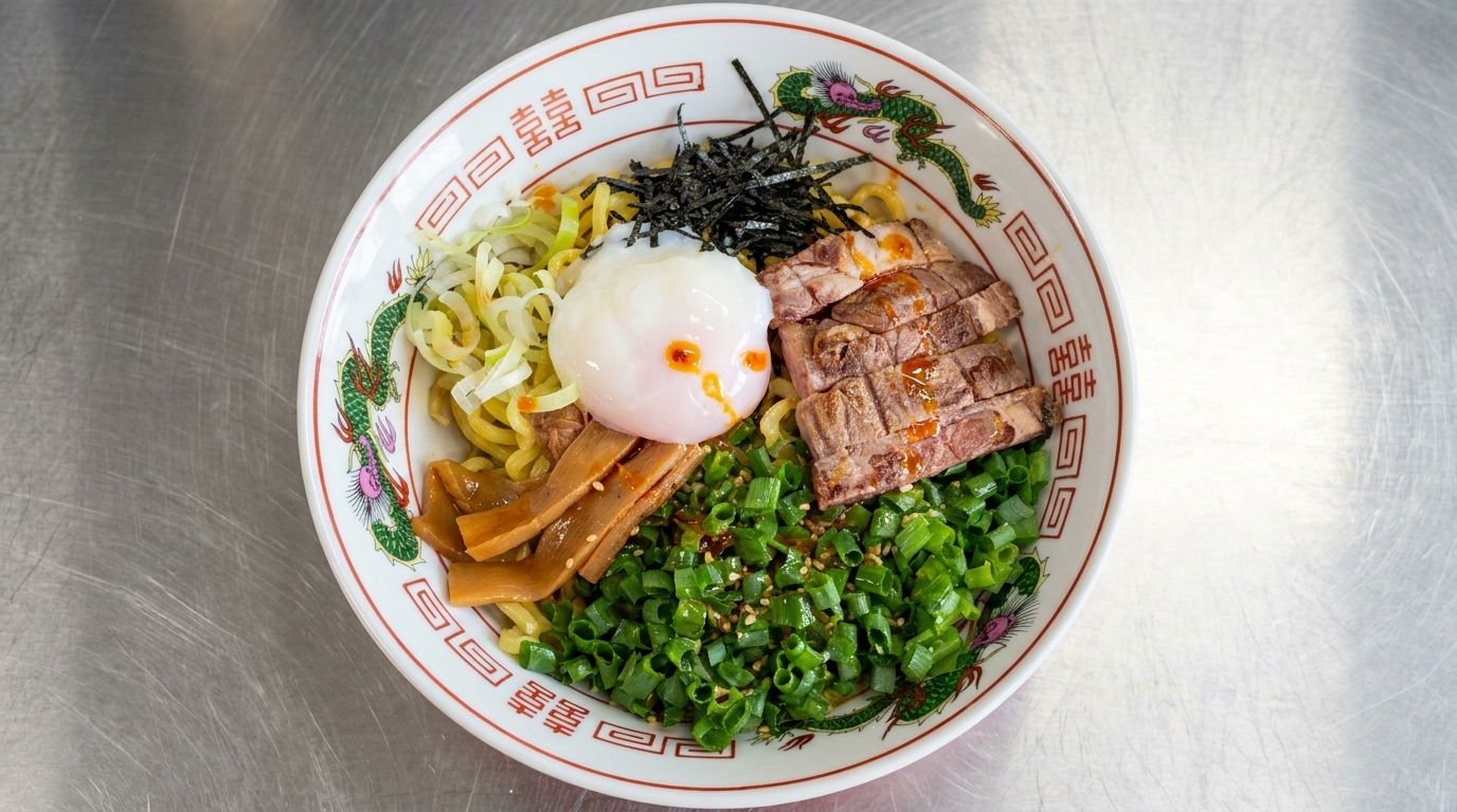 Würzige Miso Abura Soba (Japanische Ölnudeln)