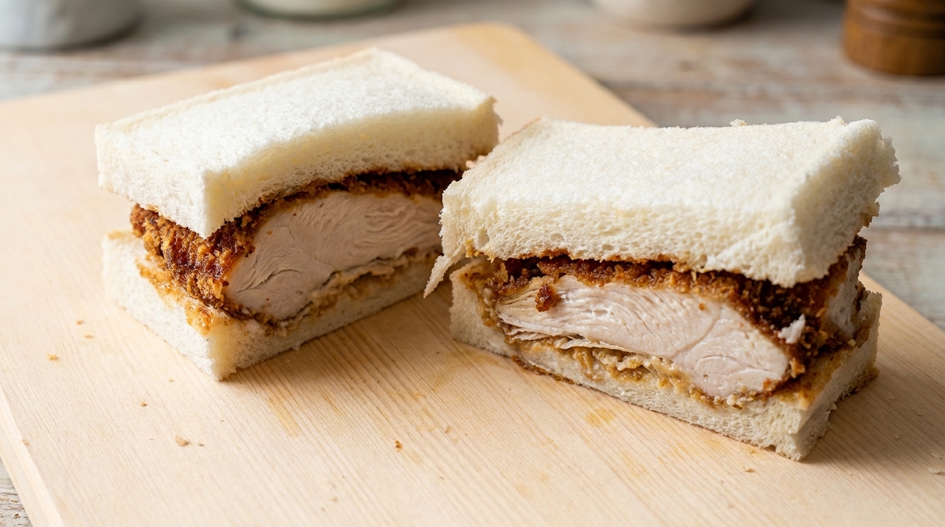 Knuspriges Japanisches Chicken Katsu Sandwich