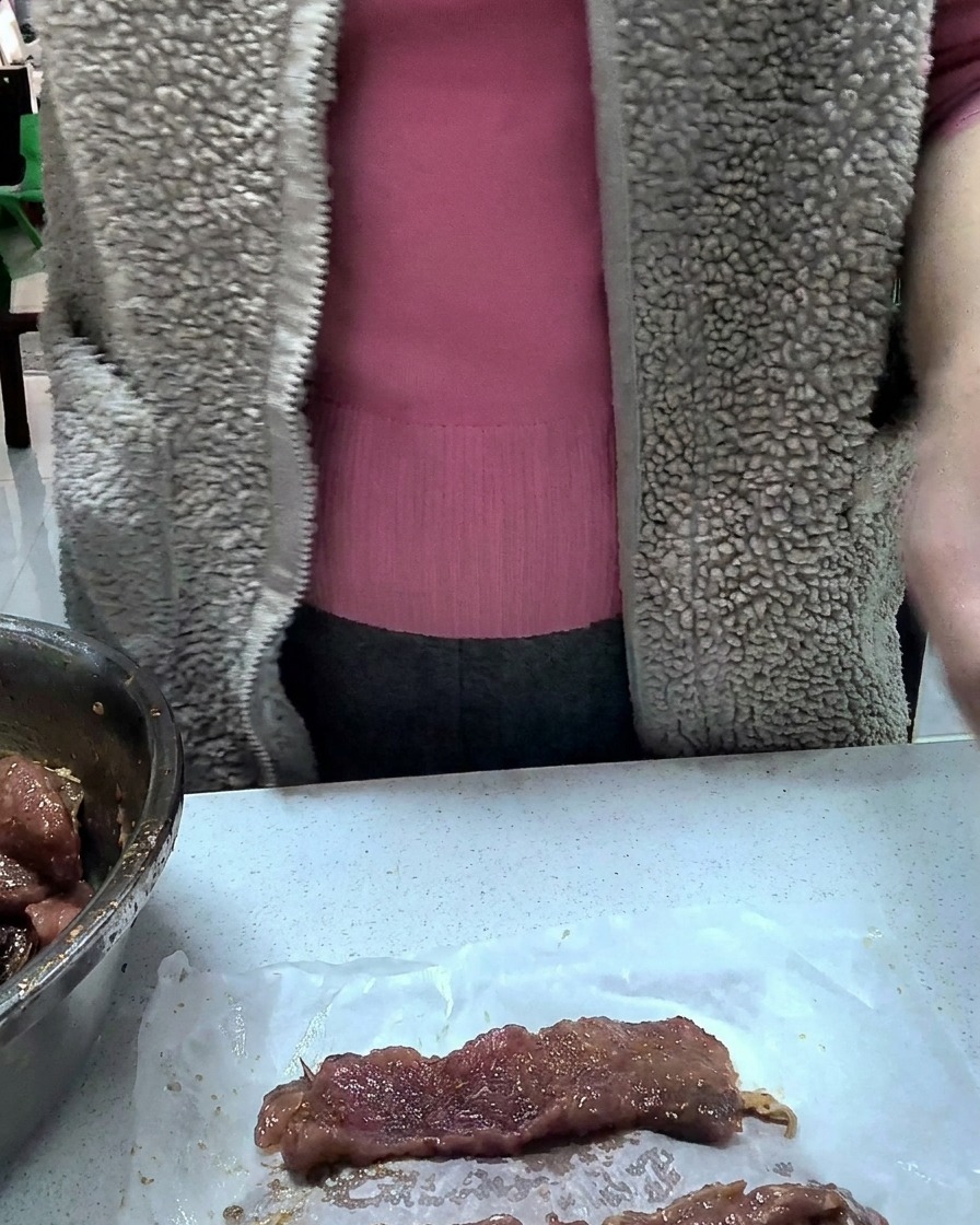 Einzeln verpackte Portionen mariniertes Fleisch.